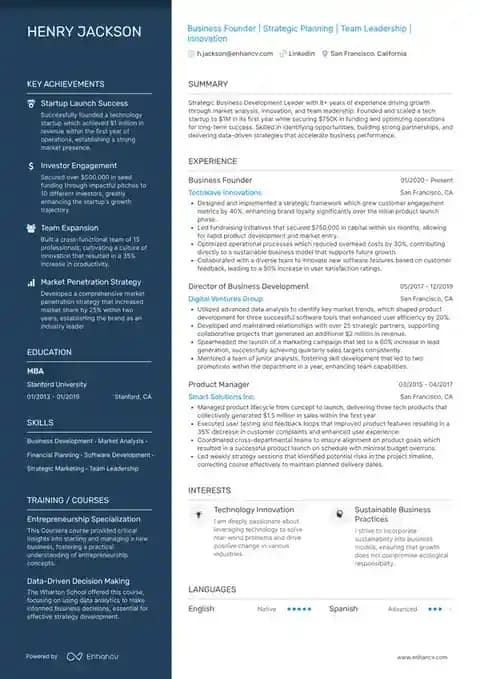 Navy Sidebar